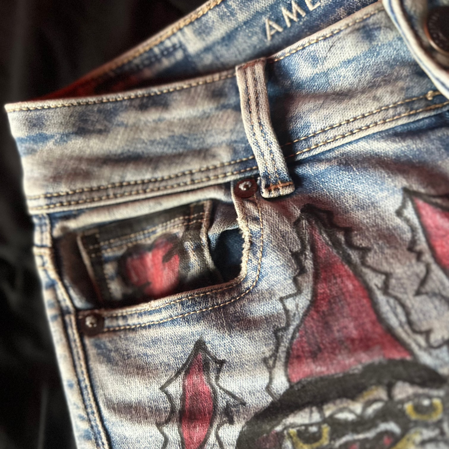 Tattoo Jean Pants