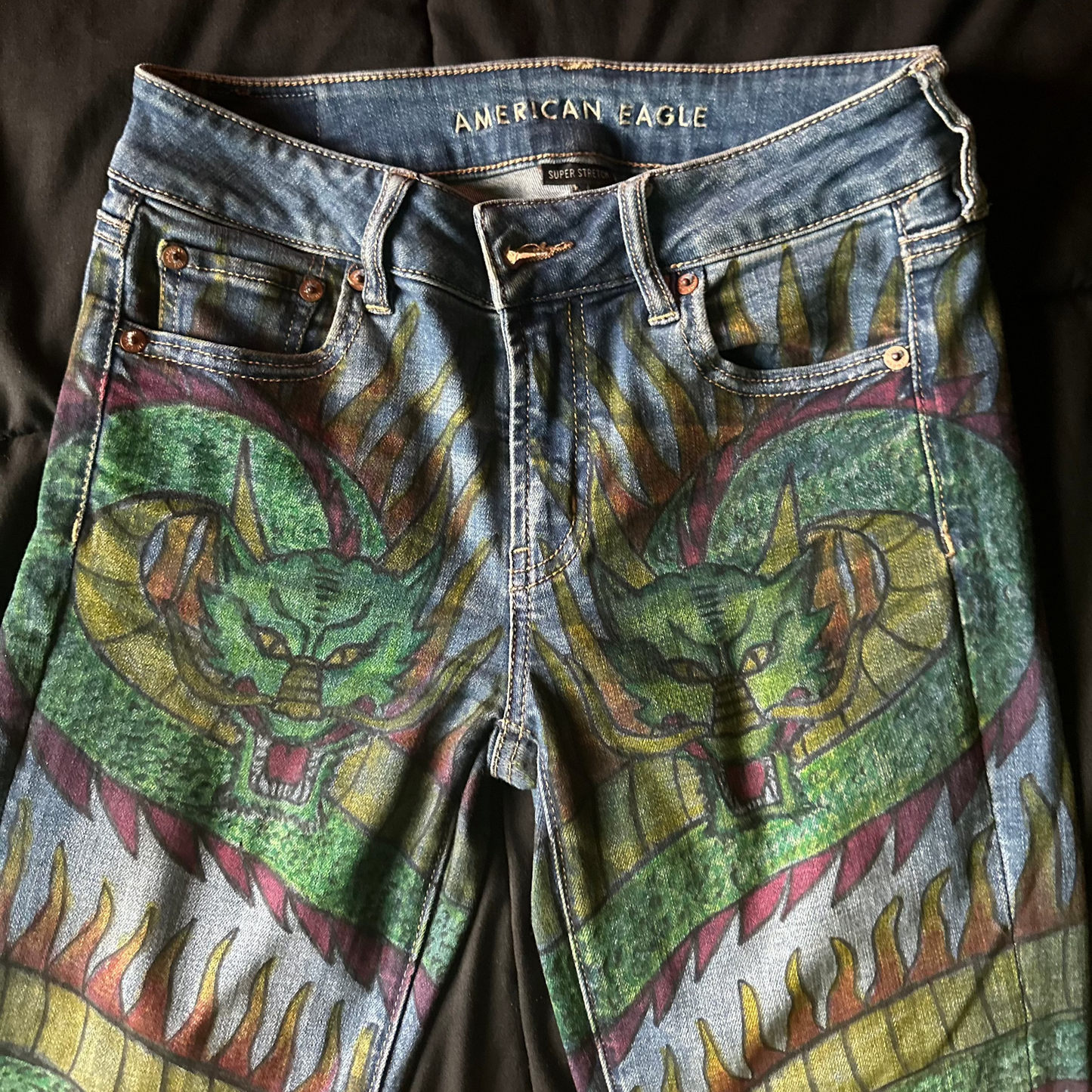 Double Dragon Jean Pants