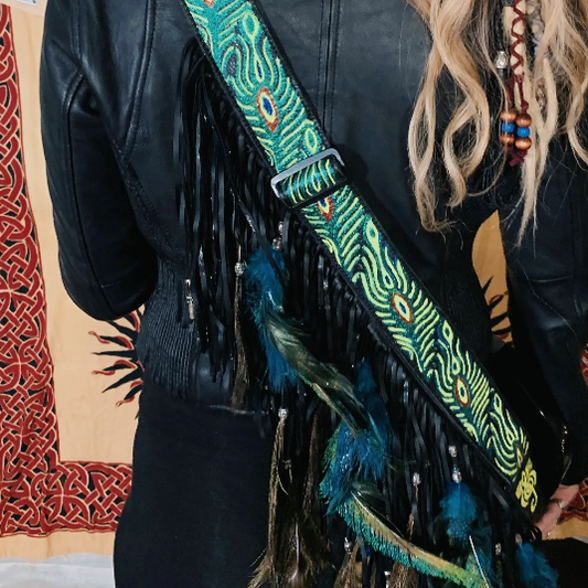 The Peacock Customized Guitar Strap