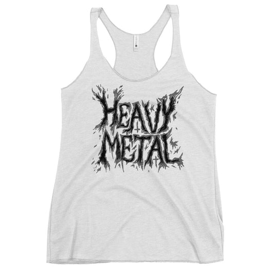 Heavy Metal Grey White SV Label Tank Top