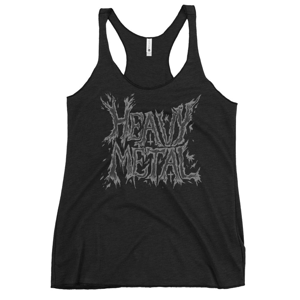 Heavy Metal Grey Black SV Label Tank Top